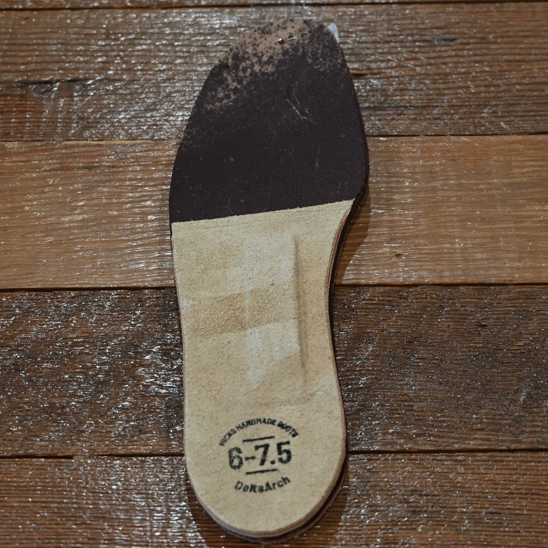 Nicks Boots DeltaArch Full Leather Insoles with arch support built-in
