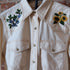 Filson Ladies Embroidered Western Shirt in Natural Seed.