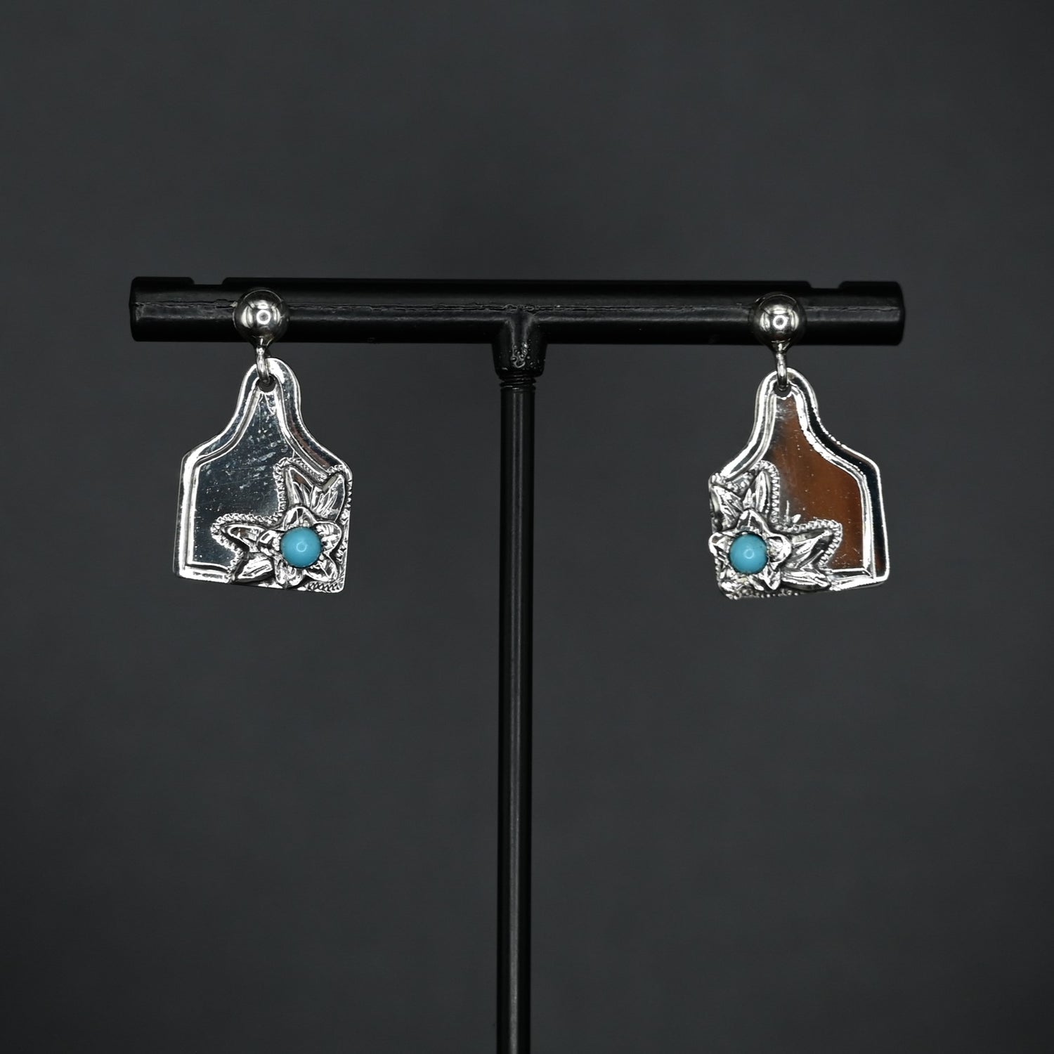 Vogt Turquoise Blossom Eartag Earrings