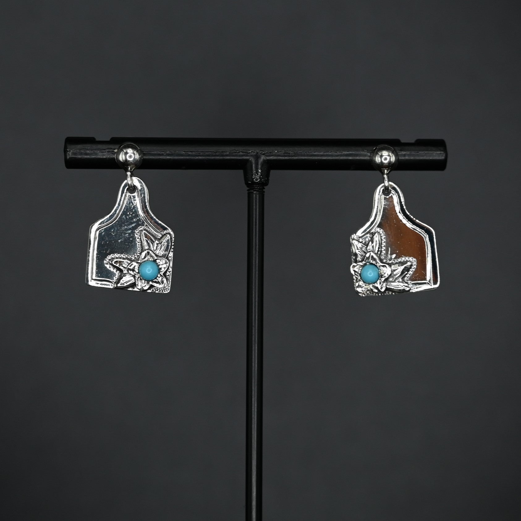 Vogt Turquoise Blossom Eartag Earrings