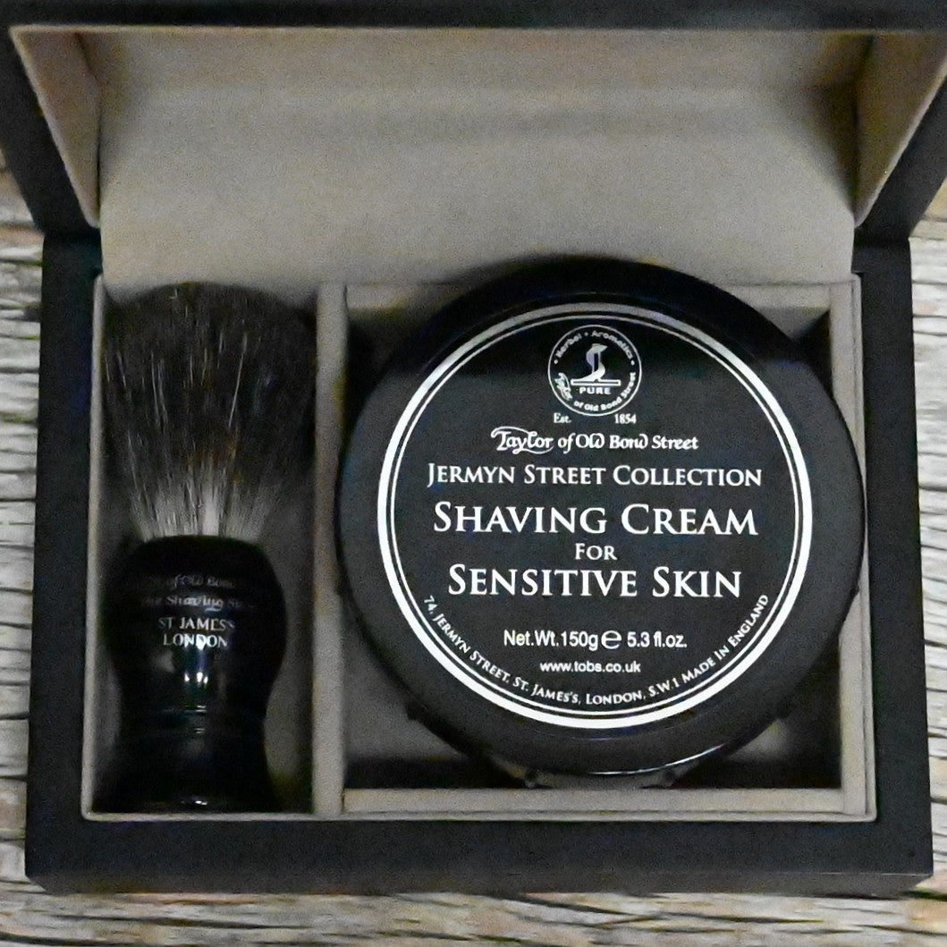 Taylor of Old Bond Street Jermyn Street Shaving Cream Gift Set – 150g Bowl &amp; Brush
