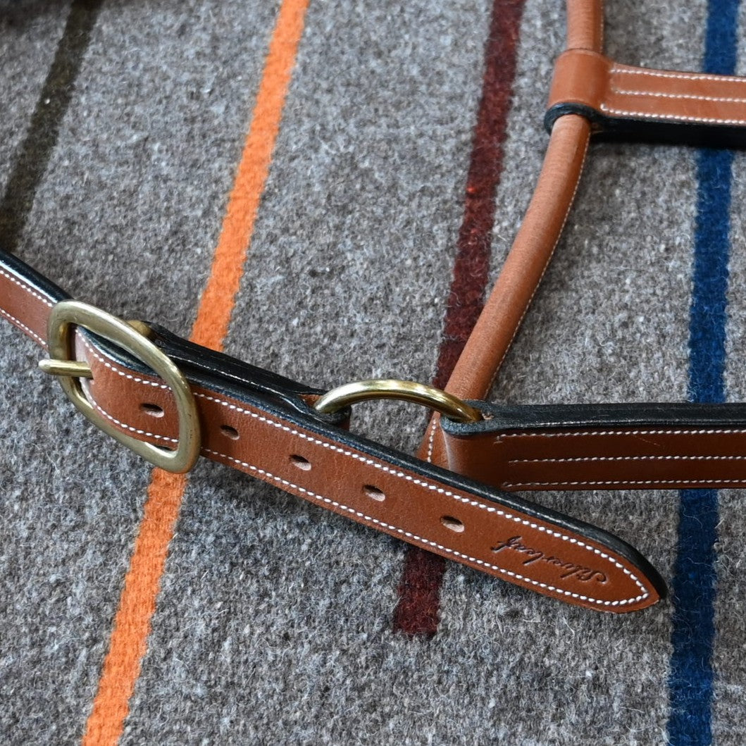 Toklat Silverleaf Fancy Halter in Golden Oak leather, size large