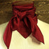 Cowboy Images 36x36 silk wild rag in solid burgundy