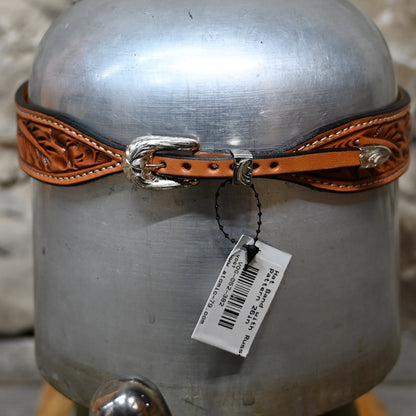 Vogt Silversmiths Hat Band with Russet Tooling Pattern 26in