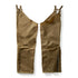Filson dark tan double tin cloth chaps regular with brass zippers and adjustable straps