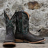 Hyer 11" BUCKLIN boot Marbled Green top Waxy Brown cowhide vamp
