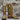 View of Hondo 13" cowboy boot in maple vintage leather with lime inlays and wide square toe