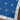 Rockmount denim silk scarf 36x36 with hand-rolled hem and Western jacquard design