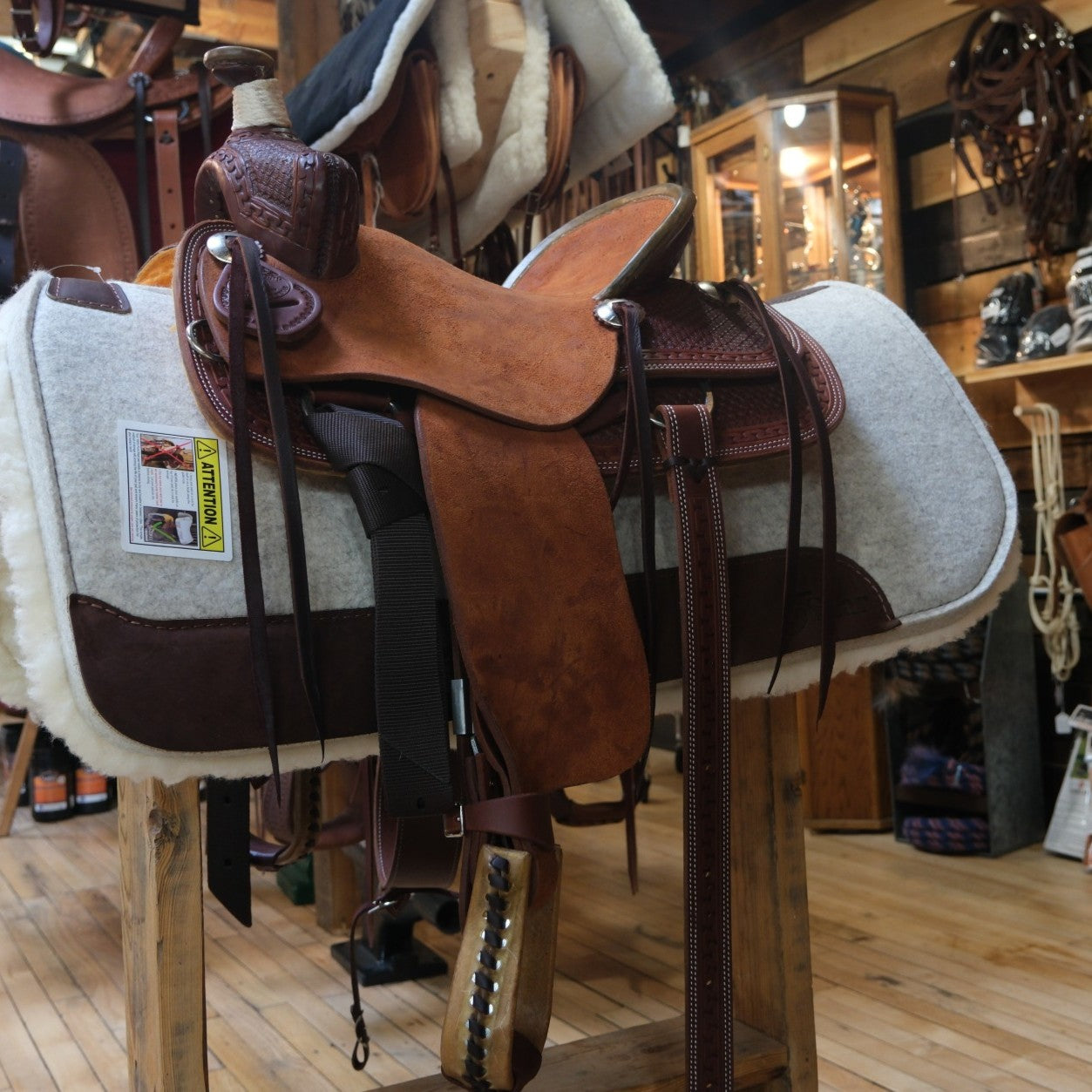 Adame 13" Youth Rough Out Saddle