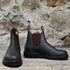 Blundstone Slip On Chelsea boot in walnut premium leather with elastic sides and pull tabs