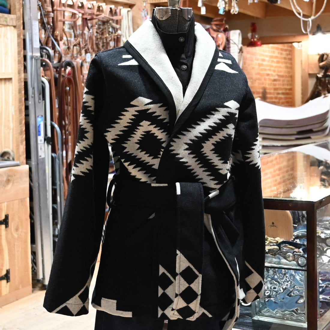 L Seven Los Ojos Wrap Coat view of front