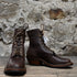 View of White’s 8″ brown Original Packer boot with round toe and Vibram 700 sole