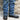 Nutted Calf Trucker in Black with Steel Toe view of front and side on model size 10.5