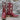 Hyer HOPE 11" - Bright Cherry with Cream Floral Stitching