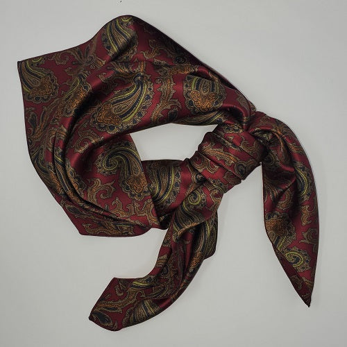 Cowboy Images Charmeuse Paisley Outback 36x36 wild rag