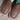 View of Anderson Bean 13" roper boot with teal top, brown vamp, square toe, and pull straps