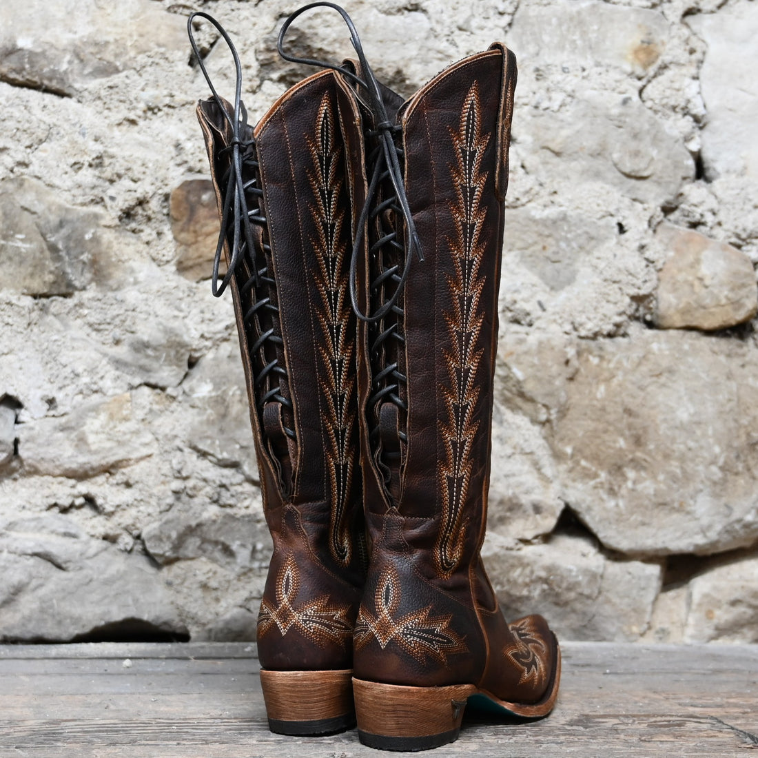 View of back of boot