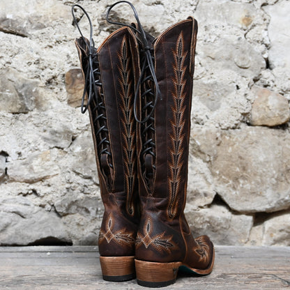 View of back of boot