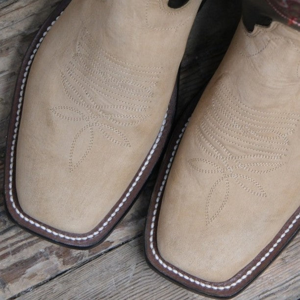 Olathe 12" Burnished Mesquite Vamp and Counter with Soft Black Top