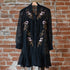 Mini Piper Western Dress with floral embroidery, sheer polyester overlay, and pearl snap closure