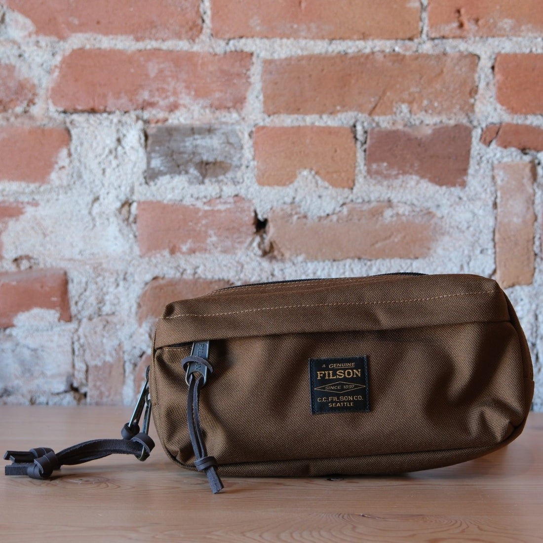 Filson Dryden Crossbody Bag in Whiskey.