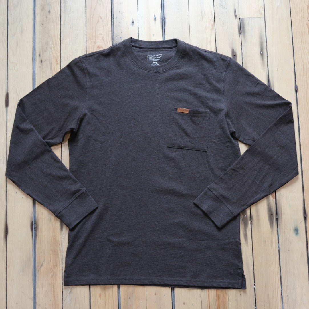 Pendleton Deschutes Tee Long Sleeve - Brown Heather