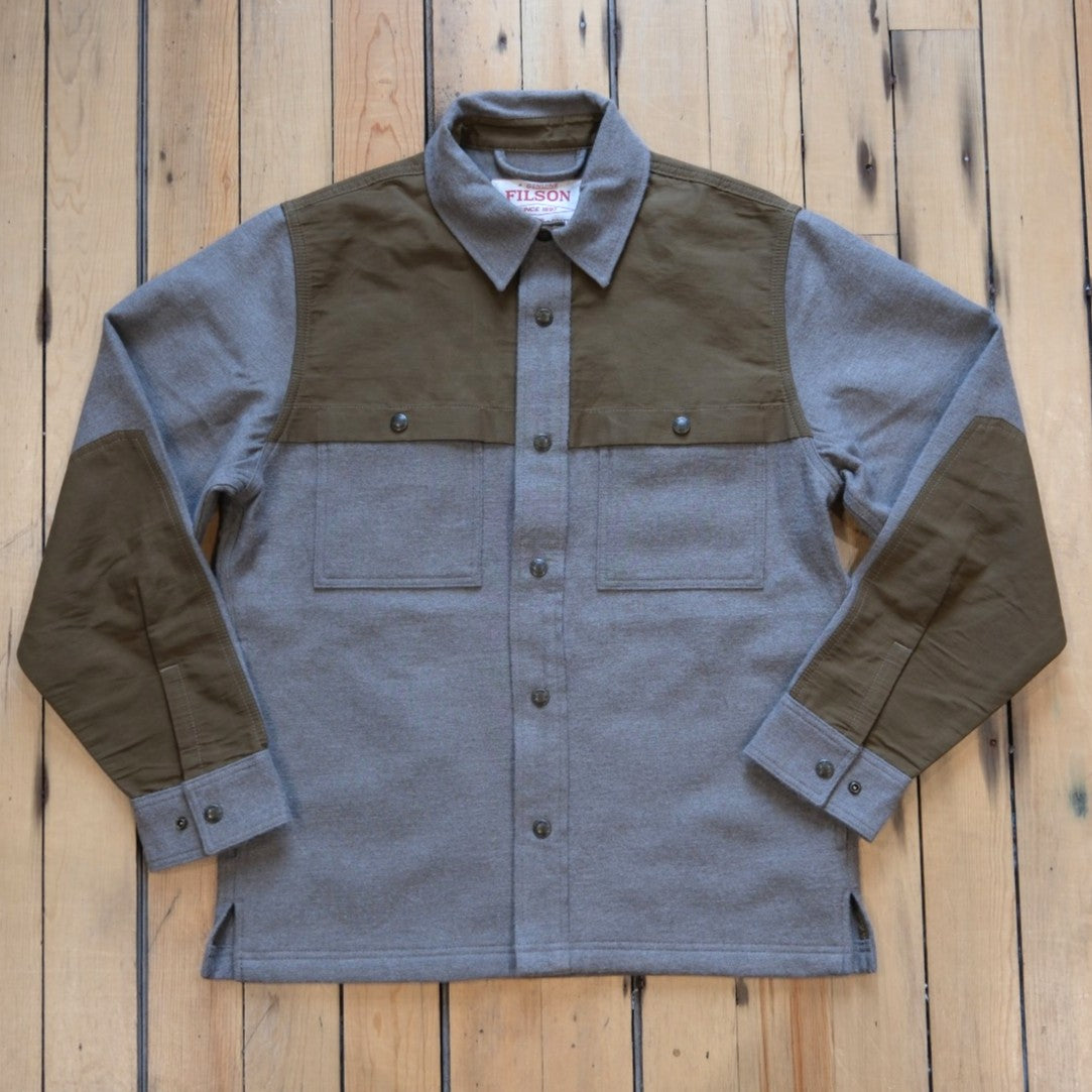 Filson Colchuck Forester Jac-Shirt in Ash Heather.