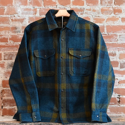 Filson Lined Mackinaw Jac-Shirt – Teal/Ochre Plaid
