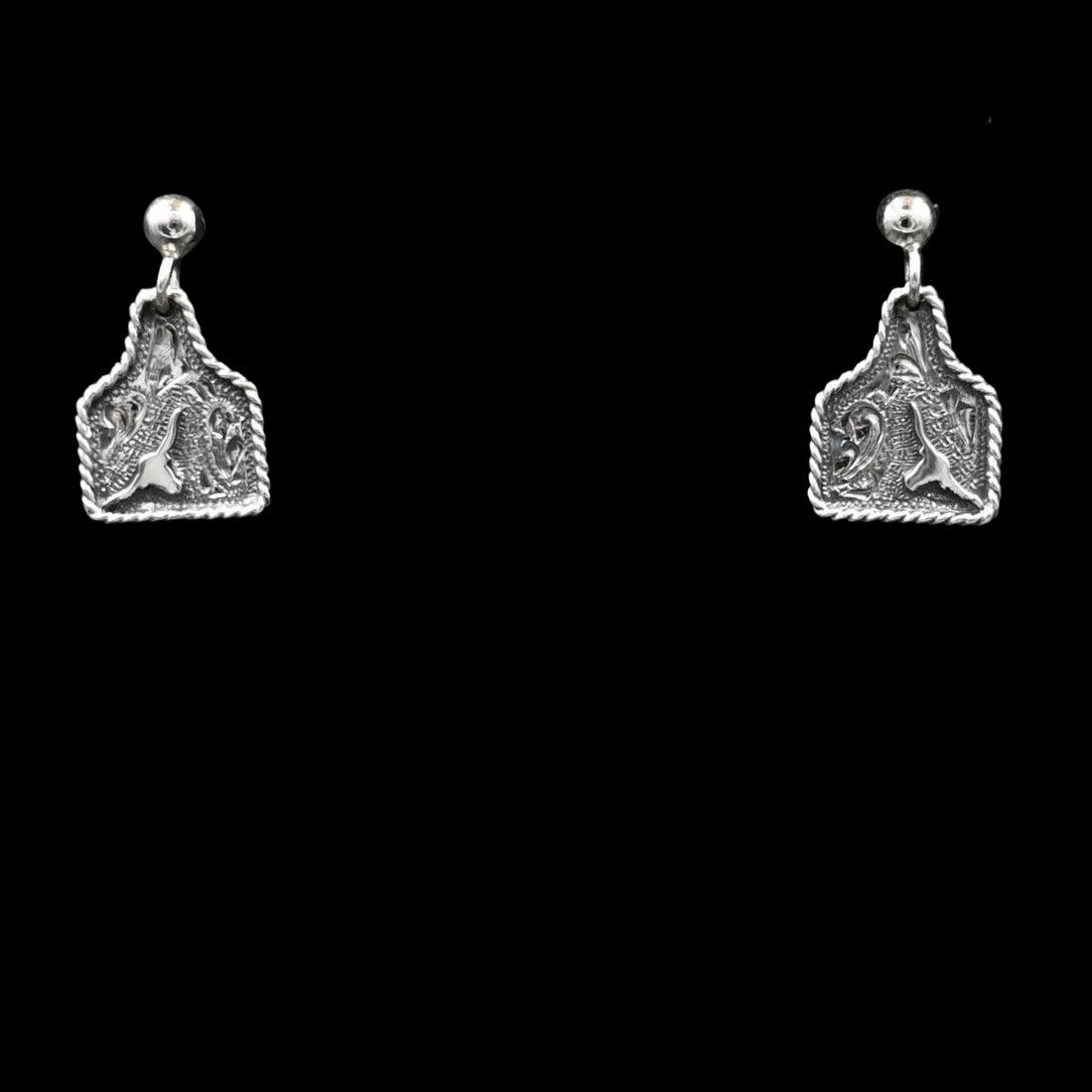 Vogt Silversmiths The Silverhorn Eartag Earrings