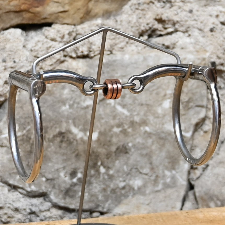 Myler Western Dee MB 11 bit with French link and copper roller