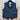 View of Charcoal Schaefer Cattle Baron wool vest with lapel collar, four pockets, and brass buttons