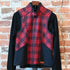 Stormy Kromer Ida Outfitter Vest Black Red Tartan front view