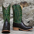 Hyer SPEARVILLE 13" Grass Green Top with Coffee Matte Belly Caiman Vamp