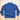View of Pendleton men’s Shetland wool ¼ zip sweater in Dark Blue Heather with mock neck