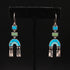Peyote Bird Pagoda tiered metal earrings with architectural design
