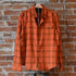 Howler Bros La Grange Lightweight Flannel shirt in Cohen Plaid Pumpkin, chest pockets and plaid pattern