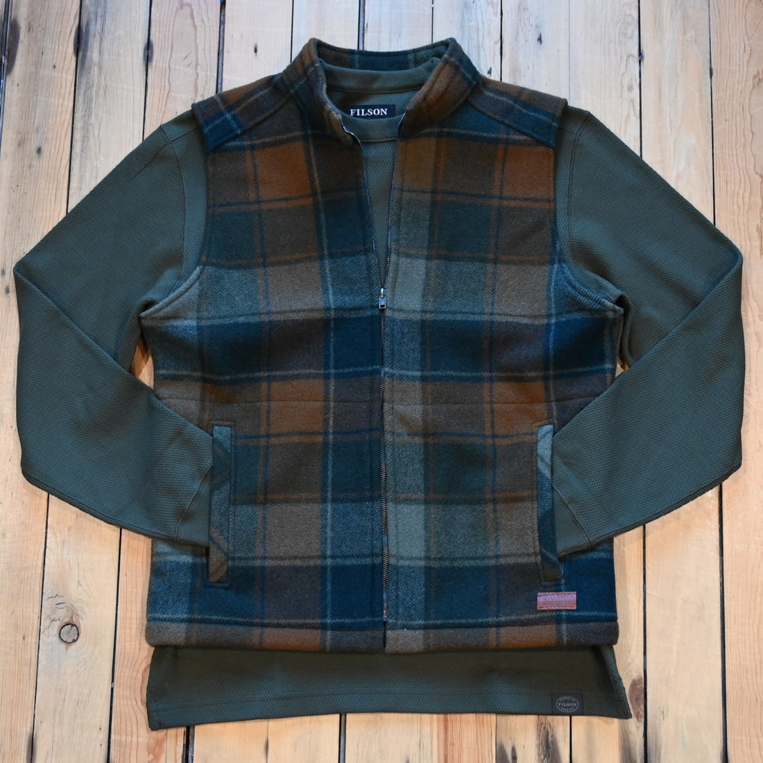 Stormy Kromer Ironwood Vest Forest Floor plaid