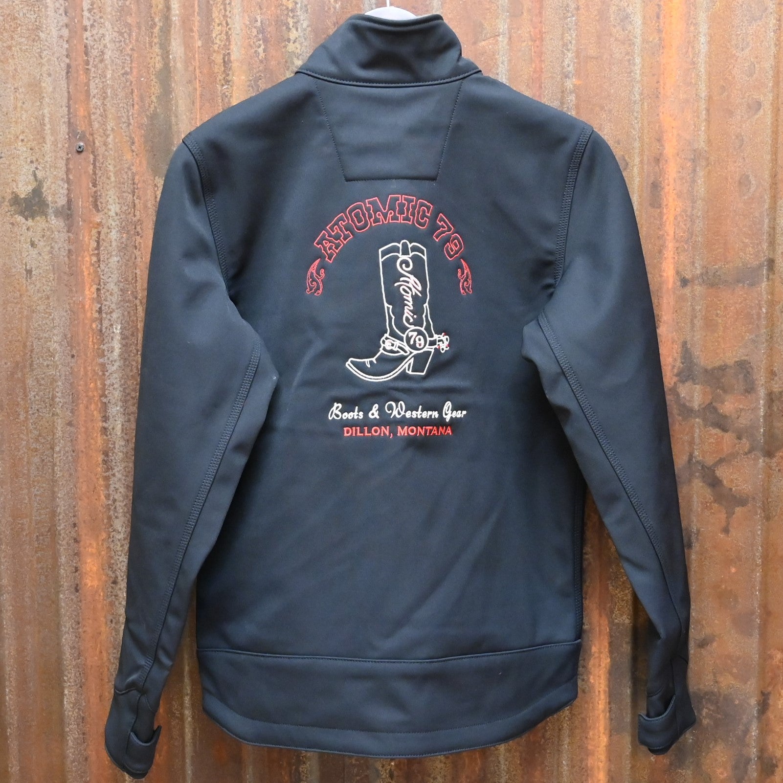 Carhartt Black Crowley Soft Shell w/ Atomic 79 Embroidery on back