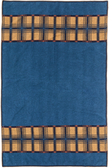 Filson cotton blanket navy Irondale pattern woven 100% cotton throw