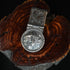 Vogt Bison Tribute sterling silver money clip with cast bison and rope edge design