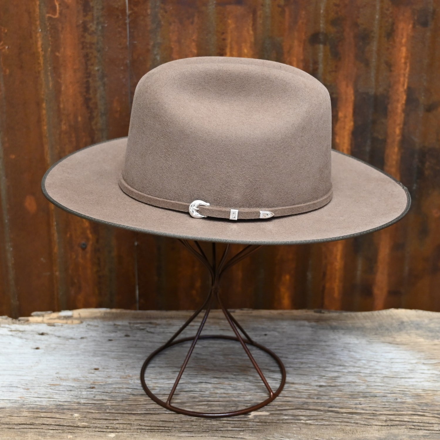 View of side of hat