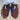 View of Rockin' Y Saddlery Adult Tibetan Wooly Chinks in Tan with fringe and concho accents