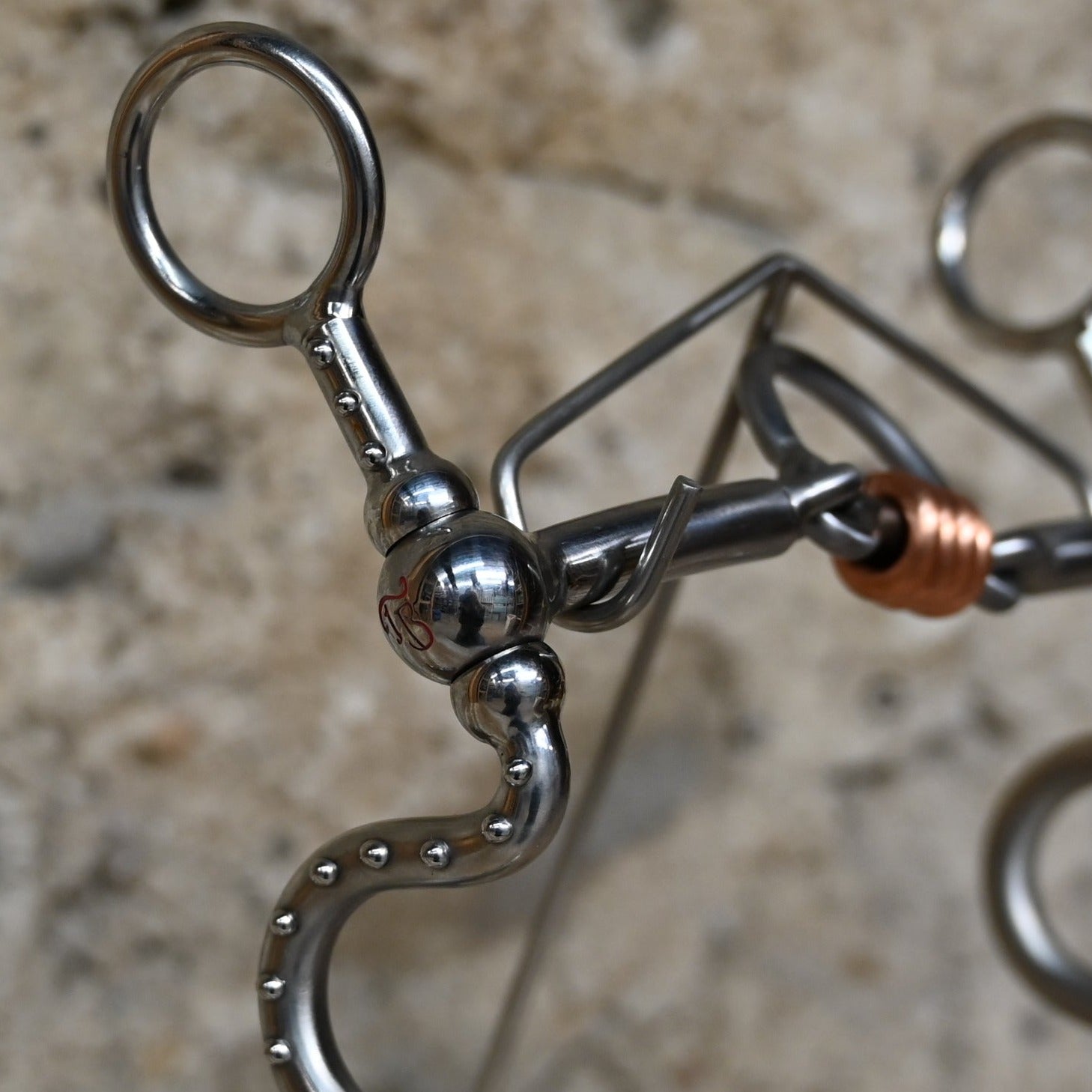 Tom Balding Medium S Ballhinge 4 Runner view of cheekpiece