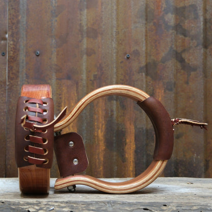 Don Orrell 2" Red Cedar Overshoe Oxbow Stirrups