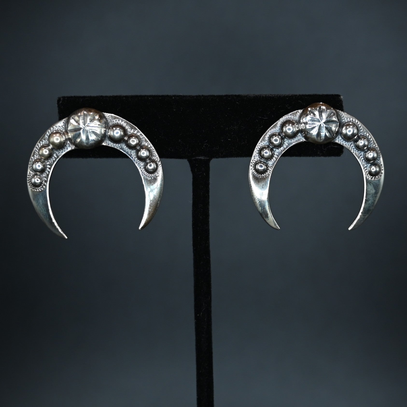 View of earrings