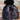 Pandemonium Reversible Faux Fur Beanie in Black & Espresso Bean