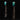 Turquoise Stone W/ Silver Slab Posts