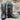 View of Lucchese ladies 11″ boot in chocolate leather with powder blue toe and collar, buckstitch trim, and tassel