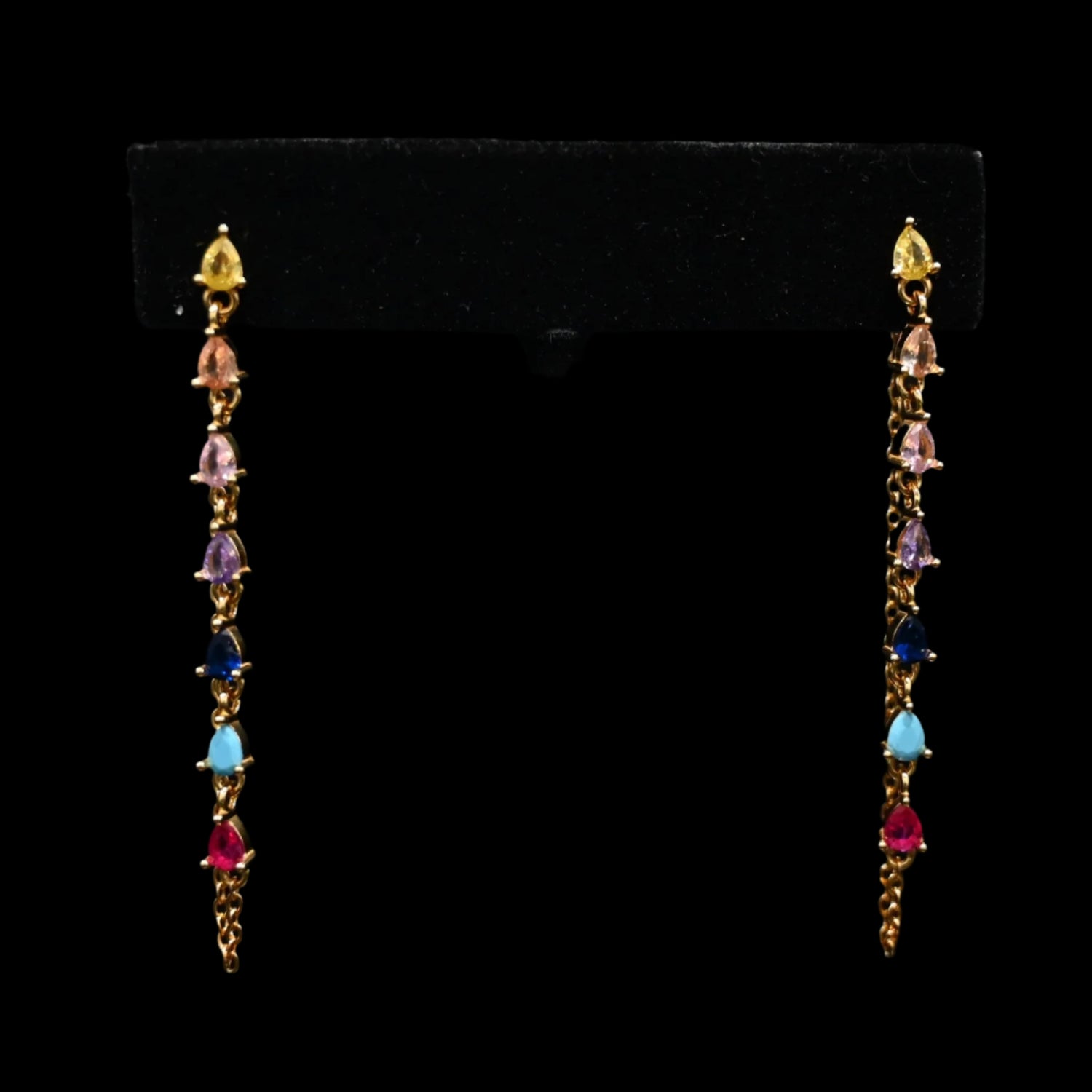 View of earrings
