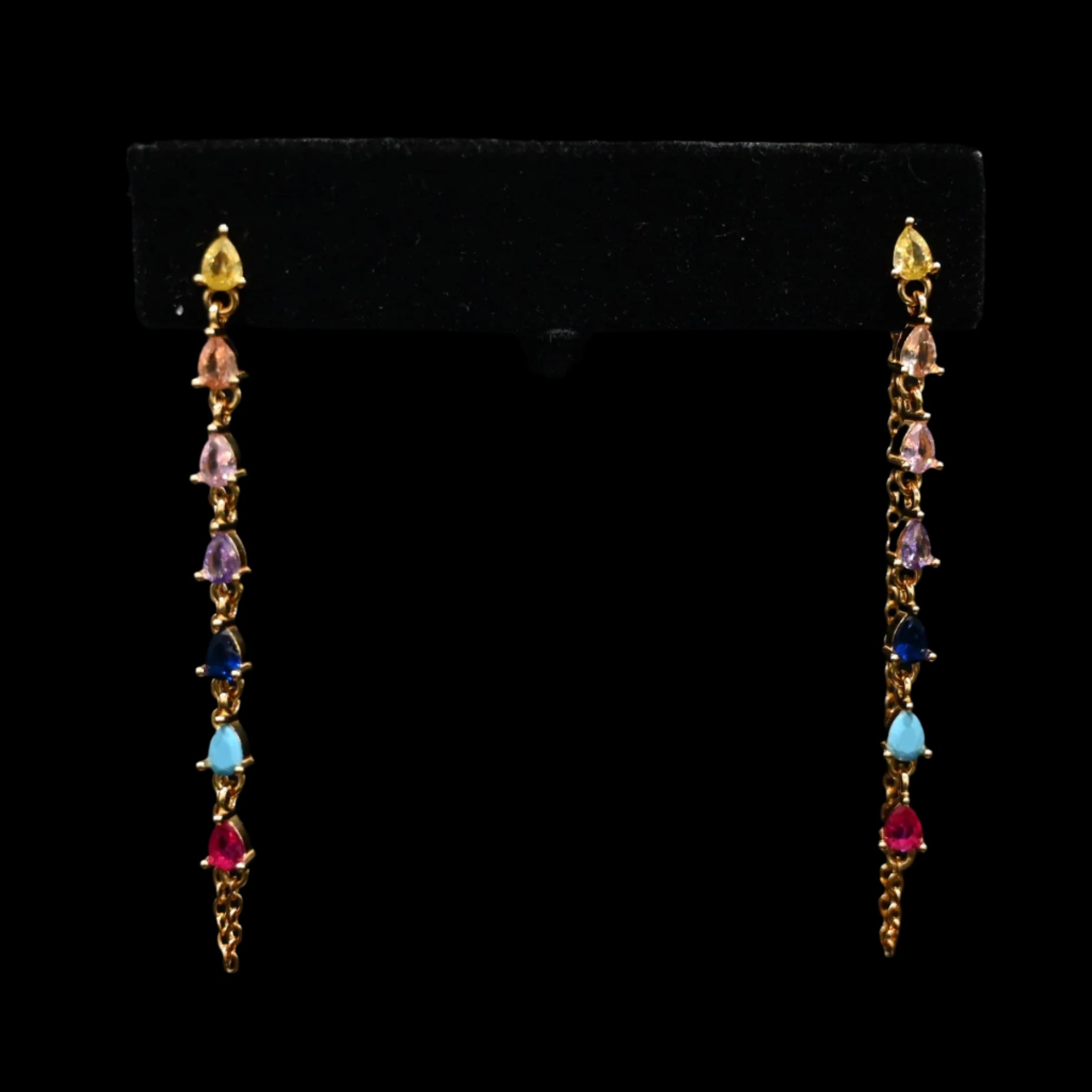 View of earrings